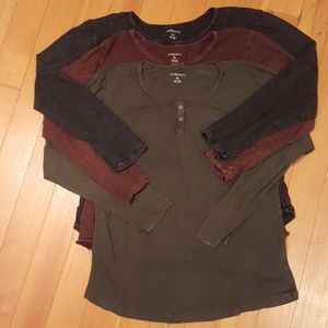 Bass Henley t-shirt bundle: 3 for 1 price 